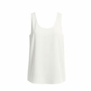 J. Crew Cream White Sleeveless Shell in Everyday Crepe - Large, NWT
